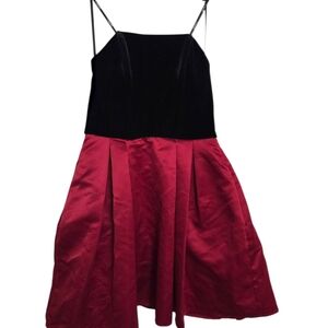 Speechless Black and Red Strapless Dress